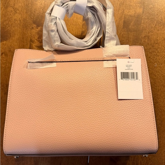 Kate Spade Blush Pink Hayes Satchel with Bow Detail and Matching Wallet - Picture 3 of 8